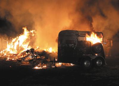 Fire destroys barn, tons of hay | News | omakchronicle.com