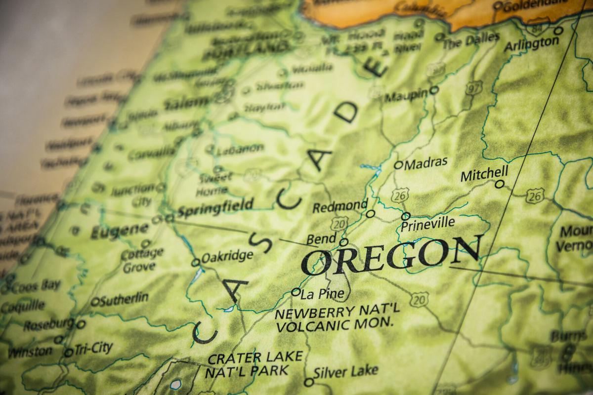 State Map of Oregon