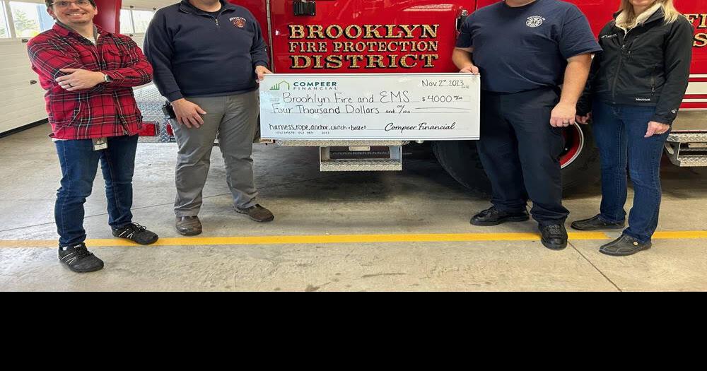 Brooklyn Fire/EMS gets new equipment from Compeer Financial Public