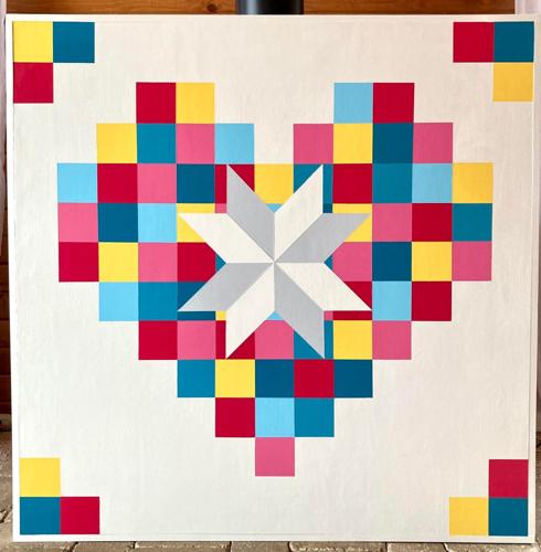 coloring communities courageously emily gauger s barn quilts are creating splashes of color around dane county community oregonobserver com