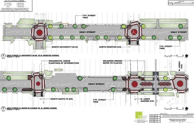 Map of Gray Street construction
