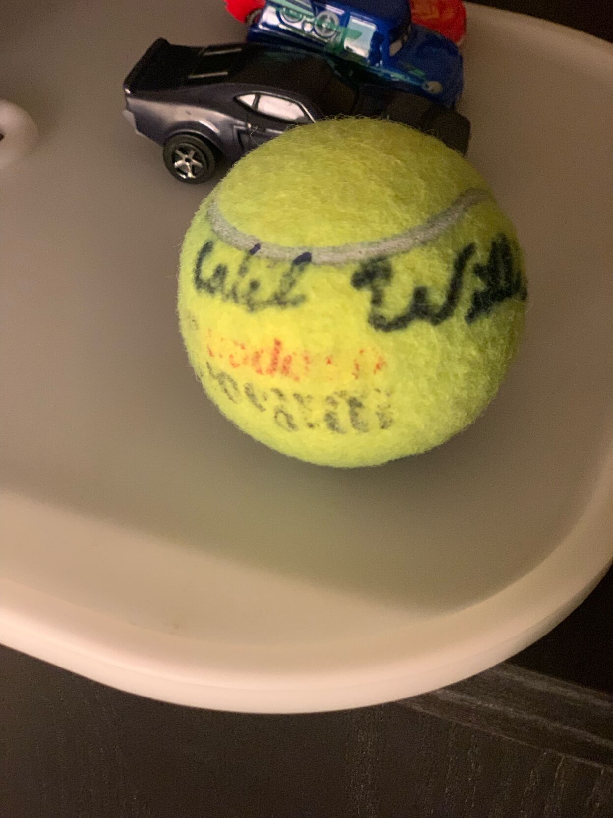 Zayde Schaechter's tennis ball