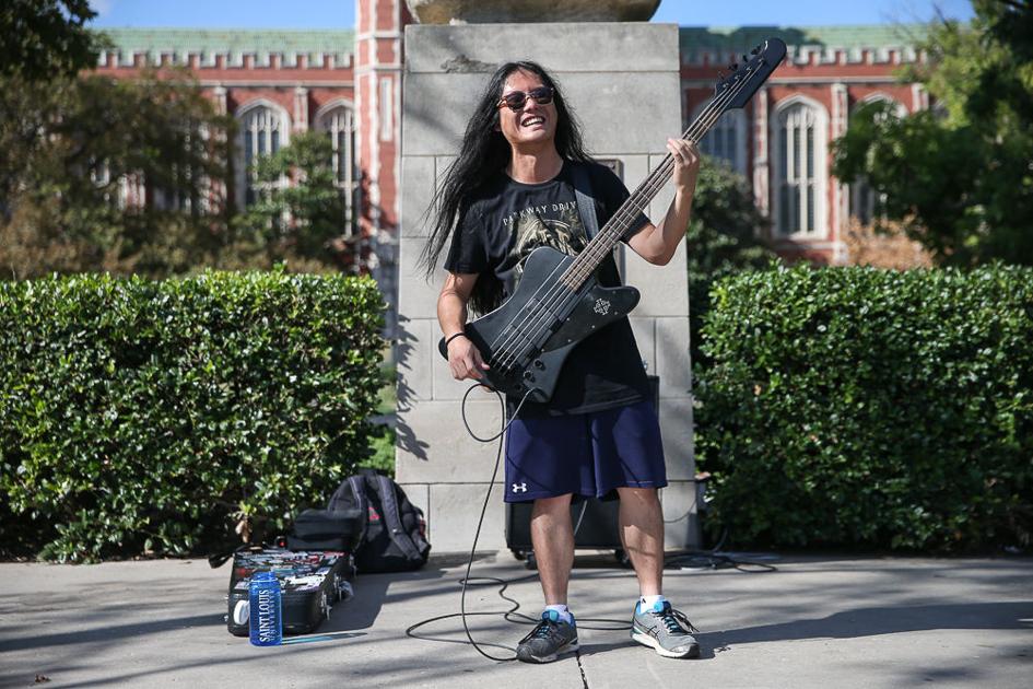 Ou Student Rocks Out On South Oval As Guitar Hero Culture