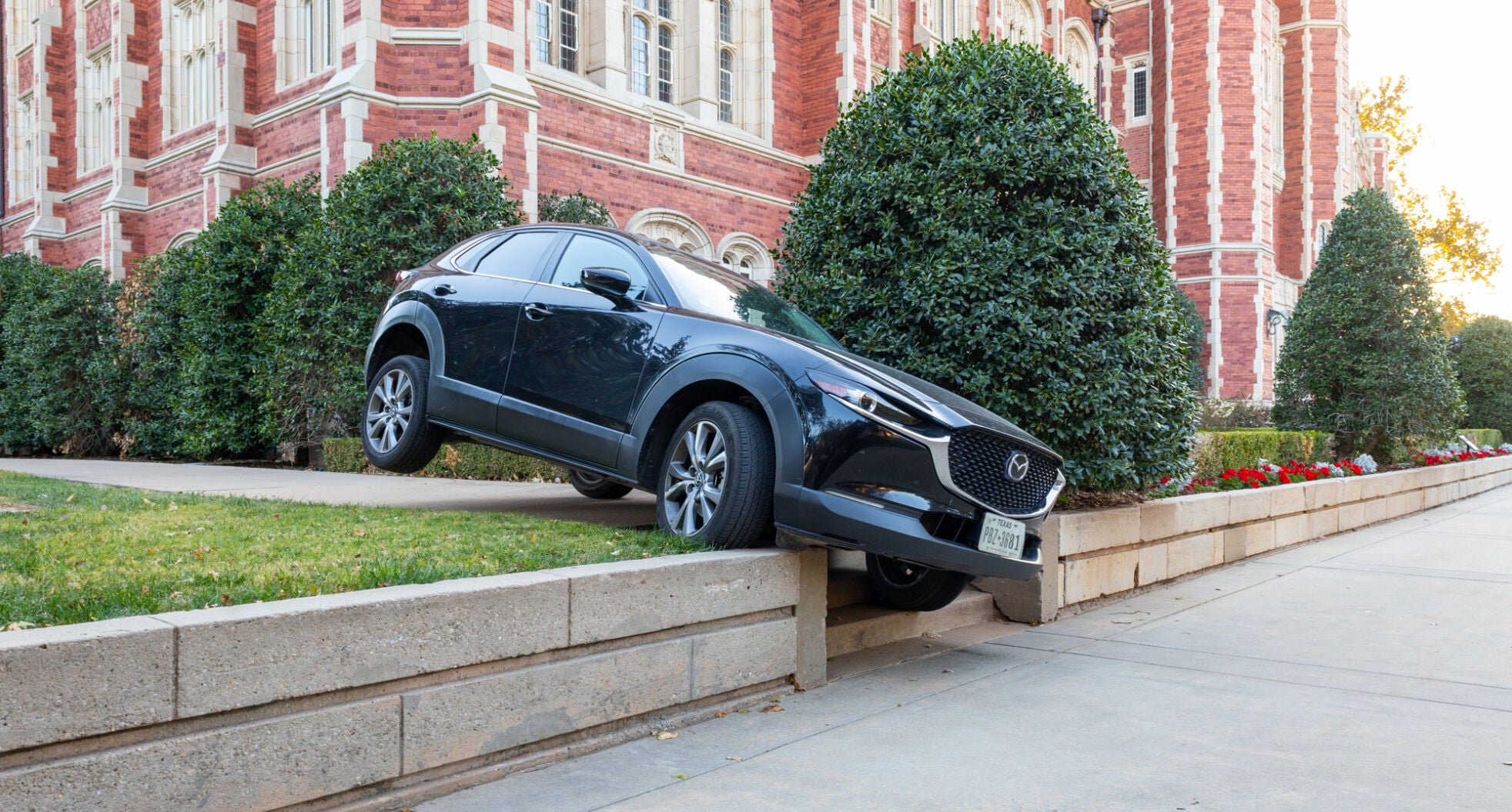 Hanging Mazda SUV