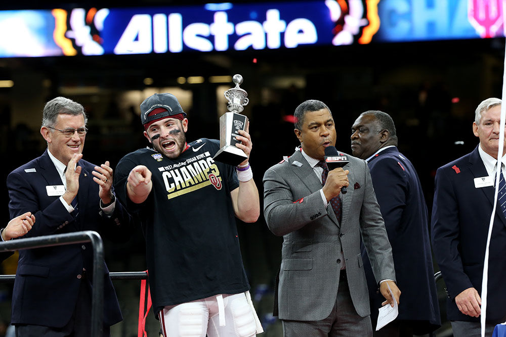 Oklahoma football Sooners celebrate Sugar Bowl win in trophy ceremony (PHOTOS) Gallery
