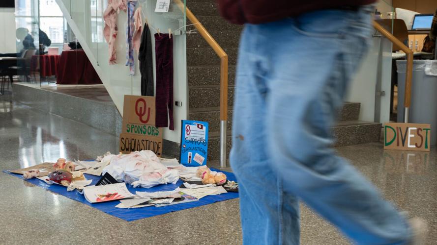 PHOTOS: Students for Justice in Palestine Art Demonstration in Gallogly Hall
