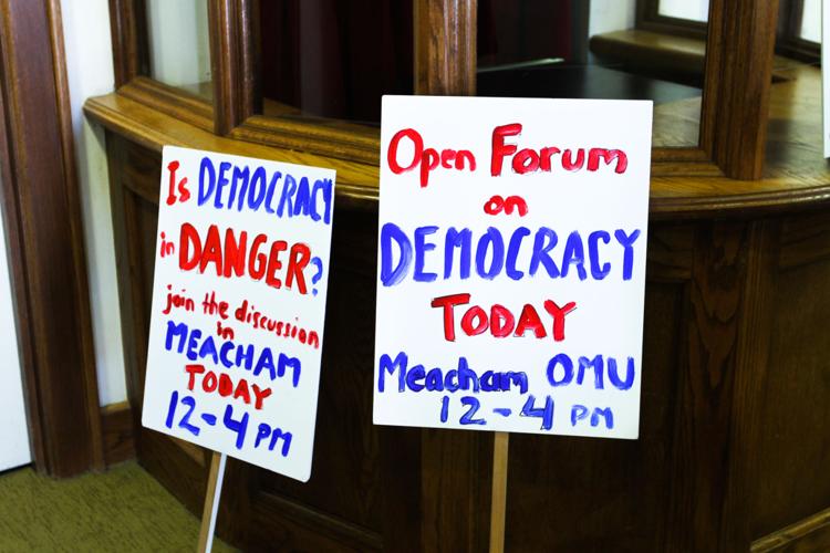 Democracy Forum Signs