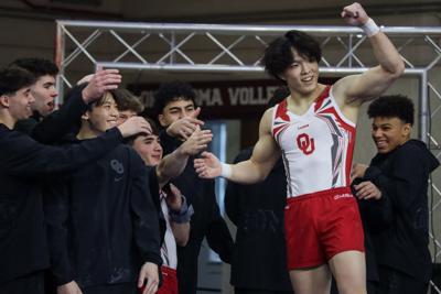 Oklahoma Sooners-Air Force men's gymnastics meet
