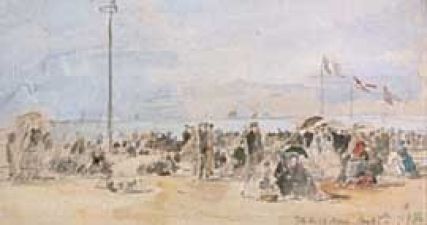 Personnages sur la plage