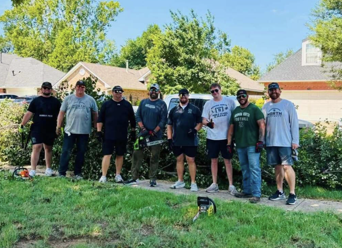 Norman North helps in storm recovery