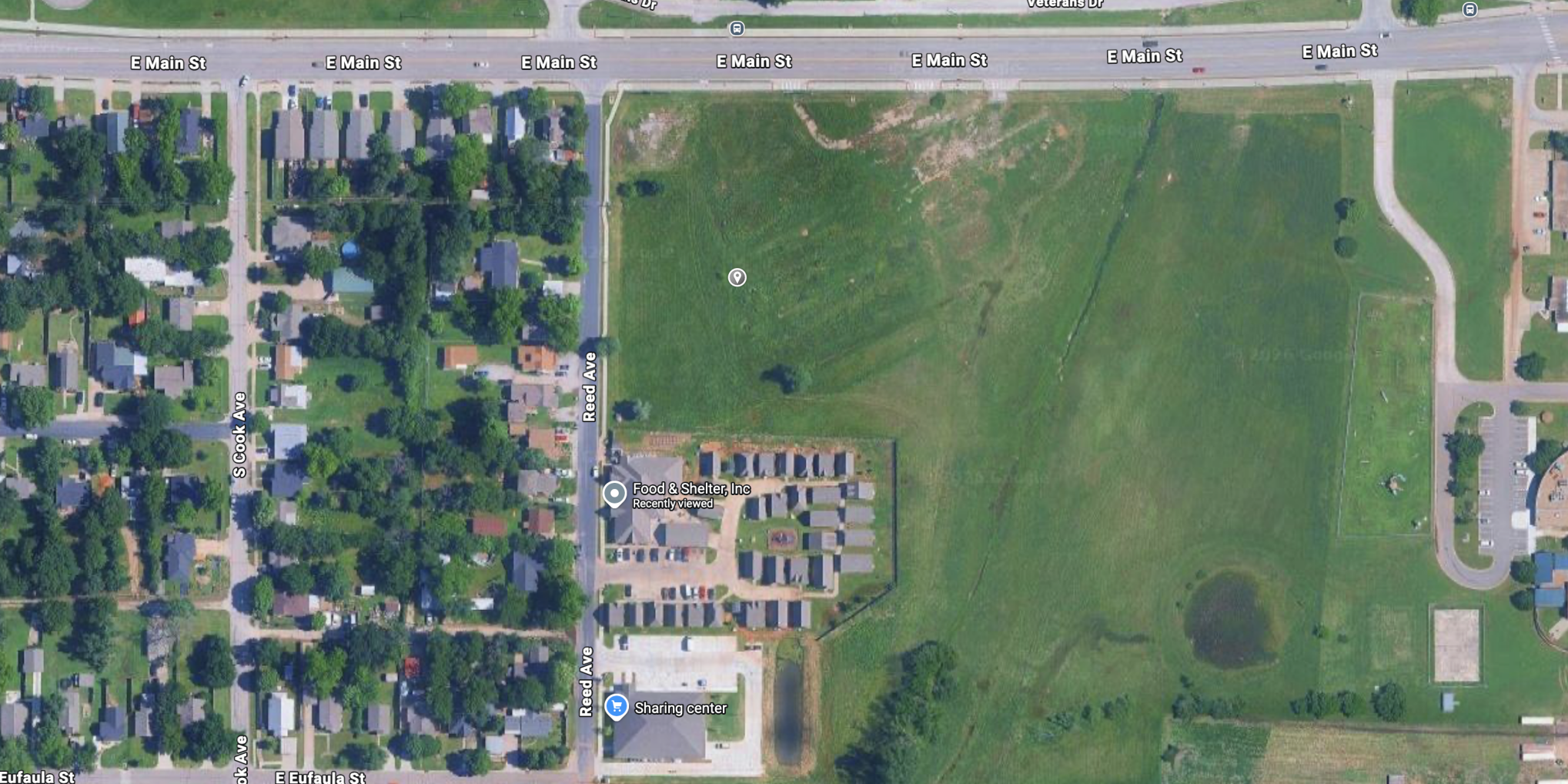 Land north of Food and Shelter