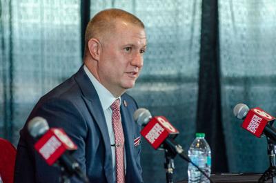 Athletic Director Roger Denny’s introductory press conference