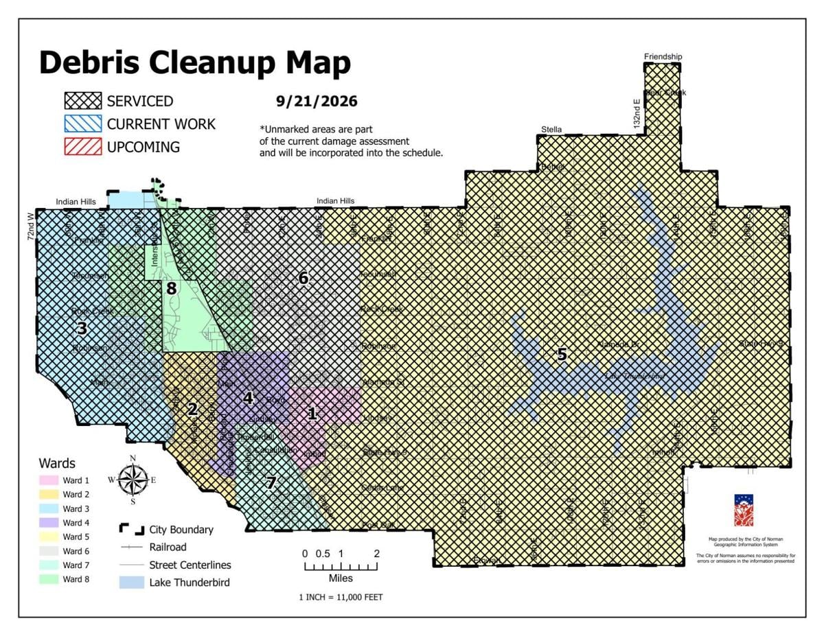 City cleanup progress map: Sept. 21, 2026