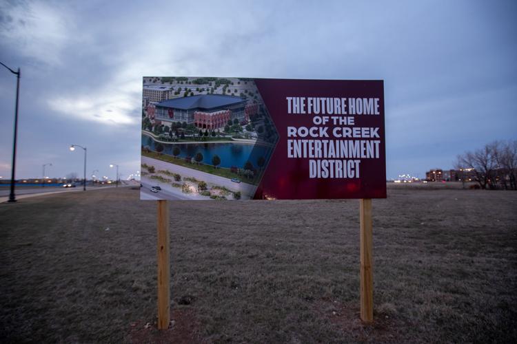 Sign for Rock Creek Entertainment District
