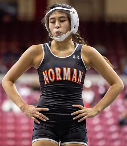 Norman High School wrestler Daviann Morris.