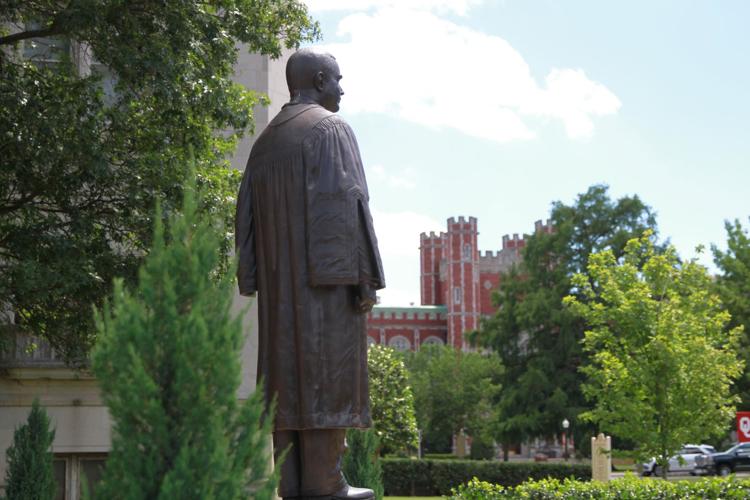 Former OU President David Boren statue, named items to remain following his resignation, pending OSBI investigation