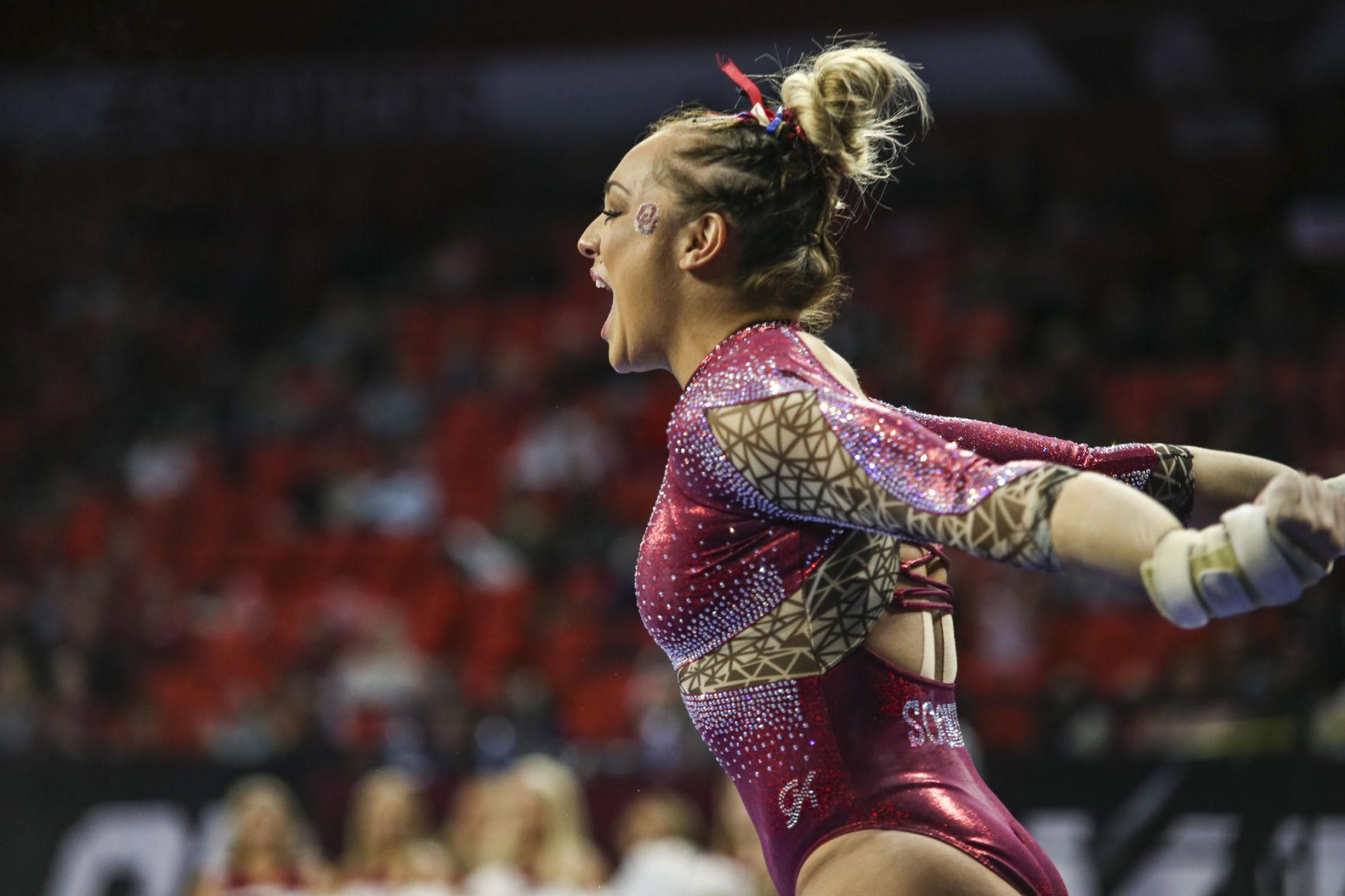 OU women's gymnastics: Sooners defeat West Virginia and Texas Woman's ...