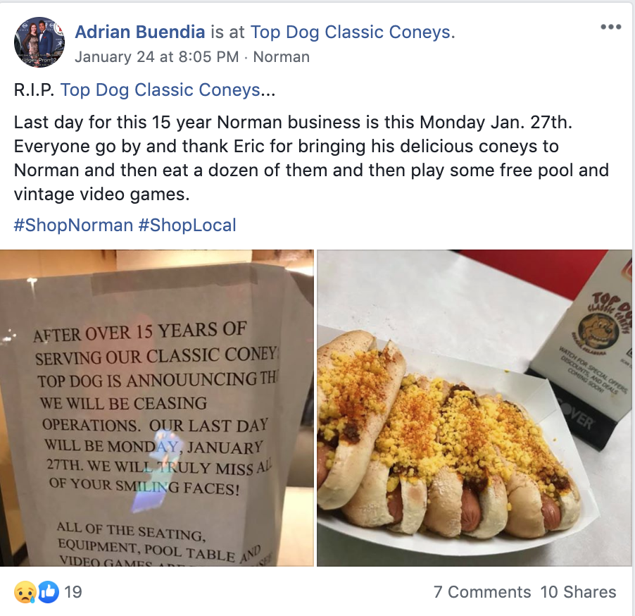 Norman Restaurant Top Dog Classic Coneys To Permanently Close Its Doors Culture Oudaily Com