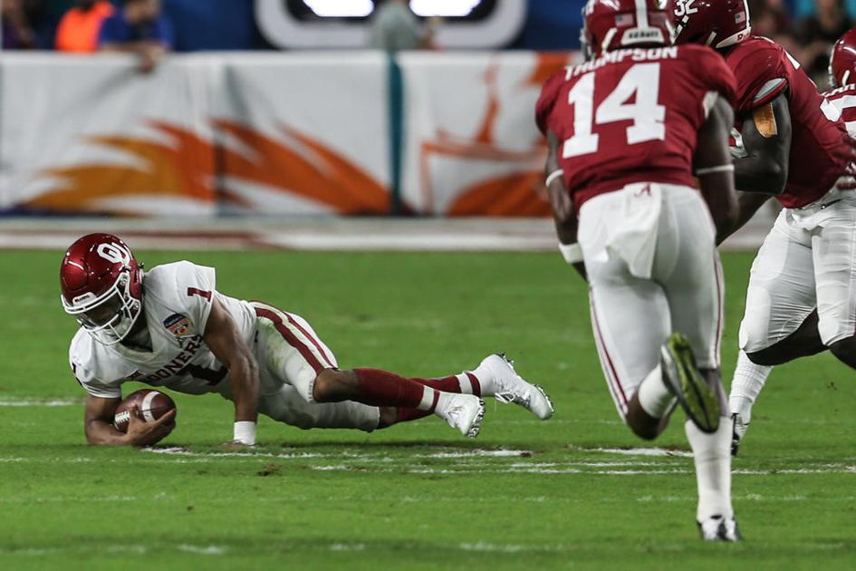 OU football Kyler Murray suffers apparent ankle injury against Rams, returns in 4th quarter