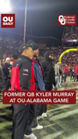 Former OU quarterback Kyler Murray at College Football Playoff game against Alabama