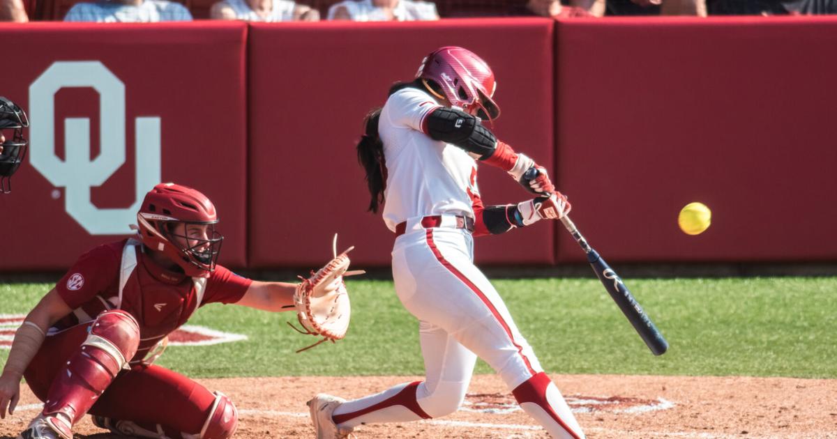 What time does Oklahoma softball play Alabama today?