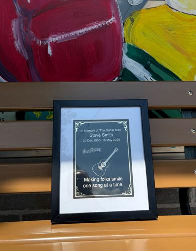 Plaque honoring Steve Smith