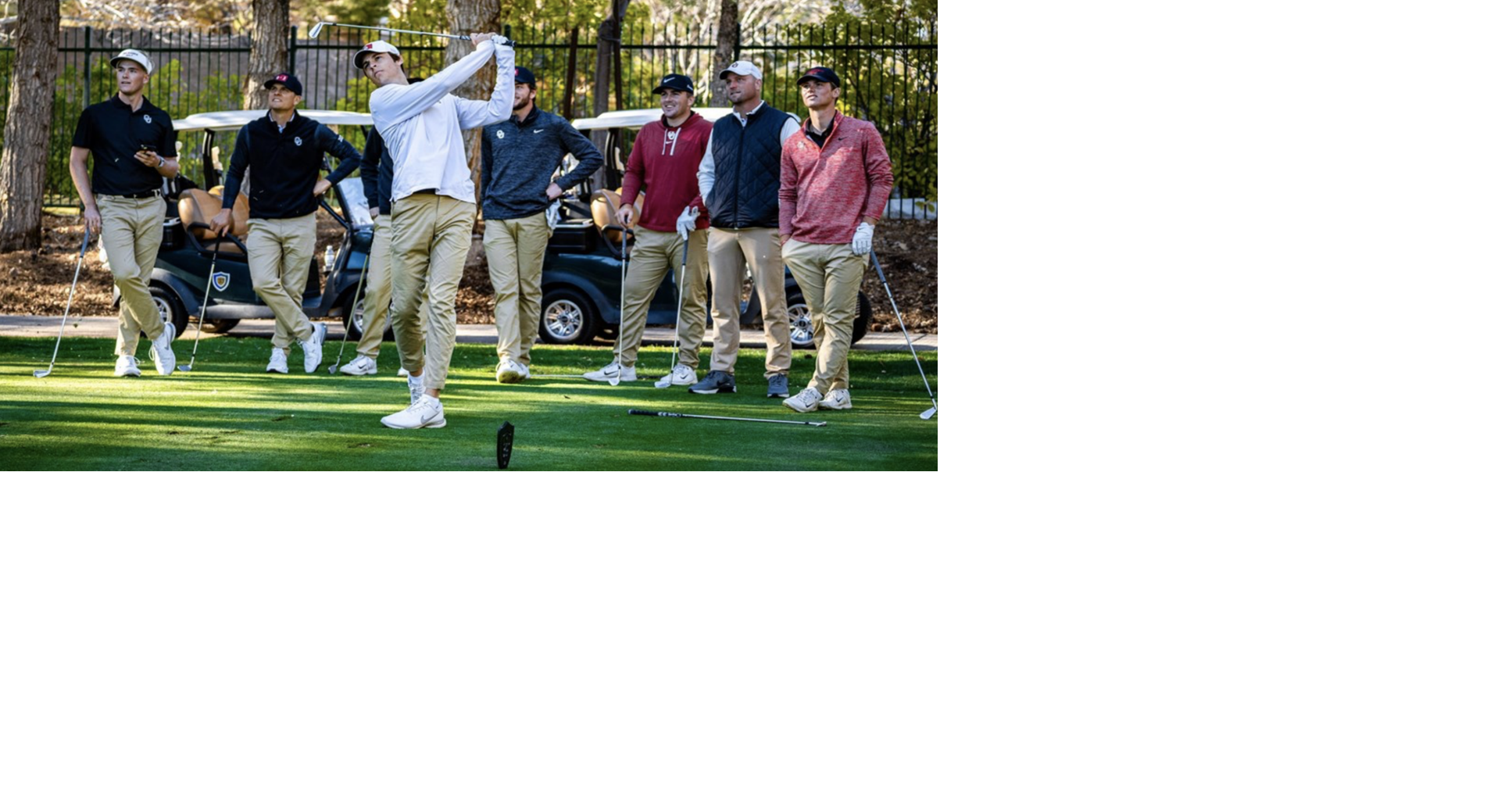 OU men's golf No. 1 Sooners in 1st place at Southern Highlands