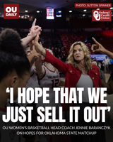 OU women's basketball head coach Jennie Baranczyk on hopes for Oklahoma State matchup