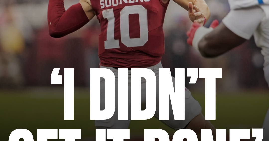 'I didn't get it done': OU quarterback John Mateer on 34-26 loss to Mississippi