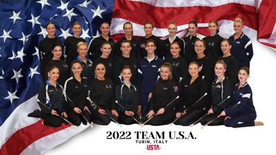 USA twirling team