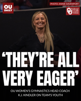 OU women's gymnastics head coach K.J. Kindler on team's youth