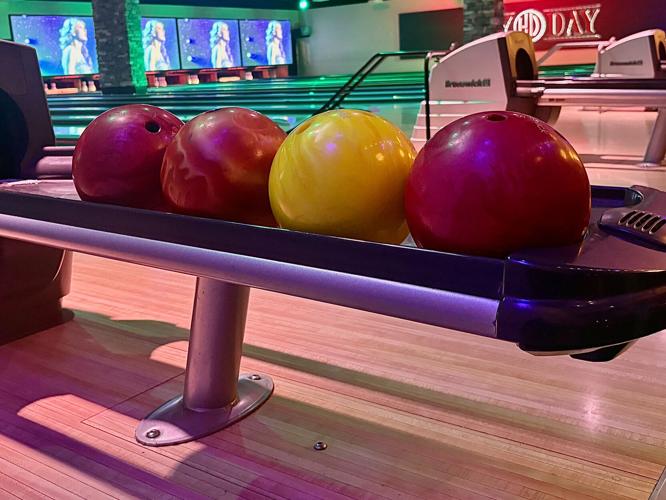 Bowling balls at HeyDay Entertainment