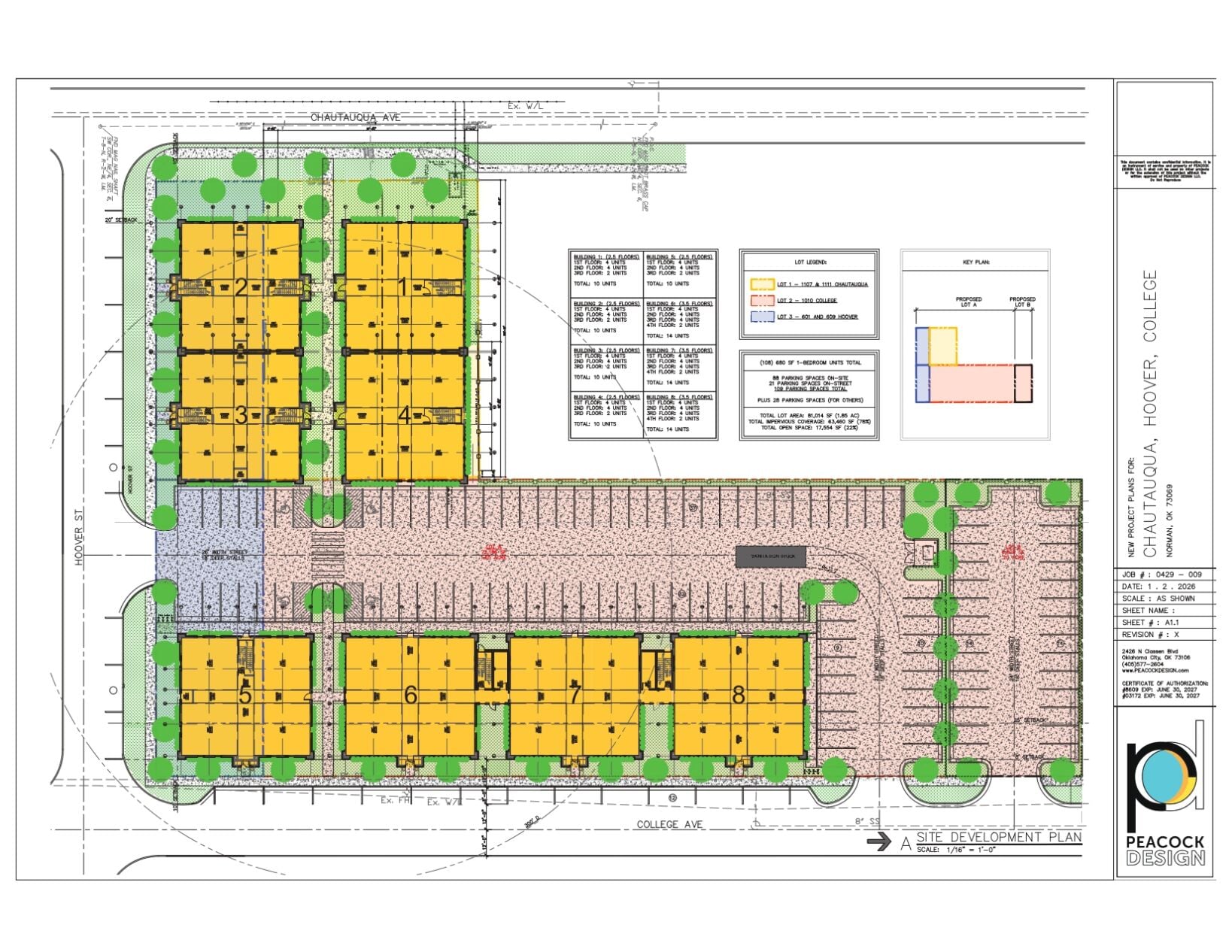 Site plan for proposed South Greek condos