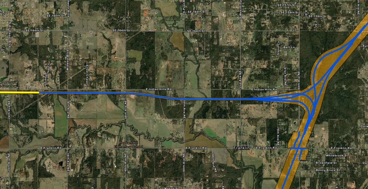OTA Access East-West Connector, South Extension preliminary design maps ...