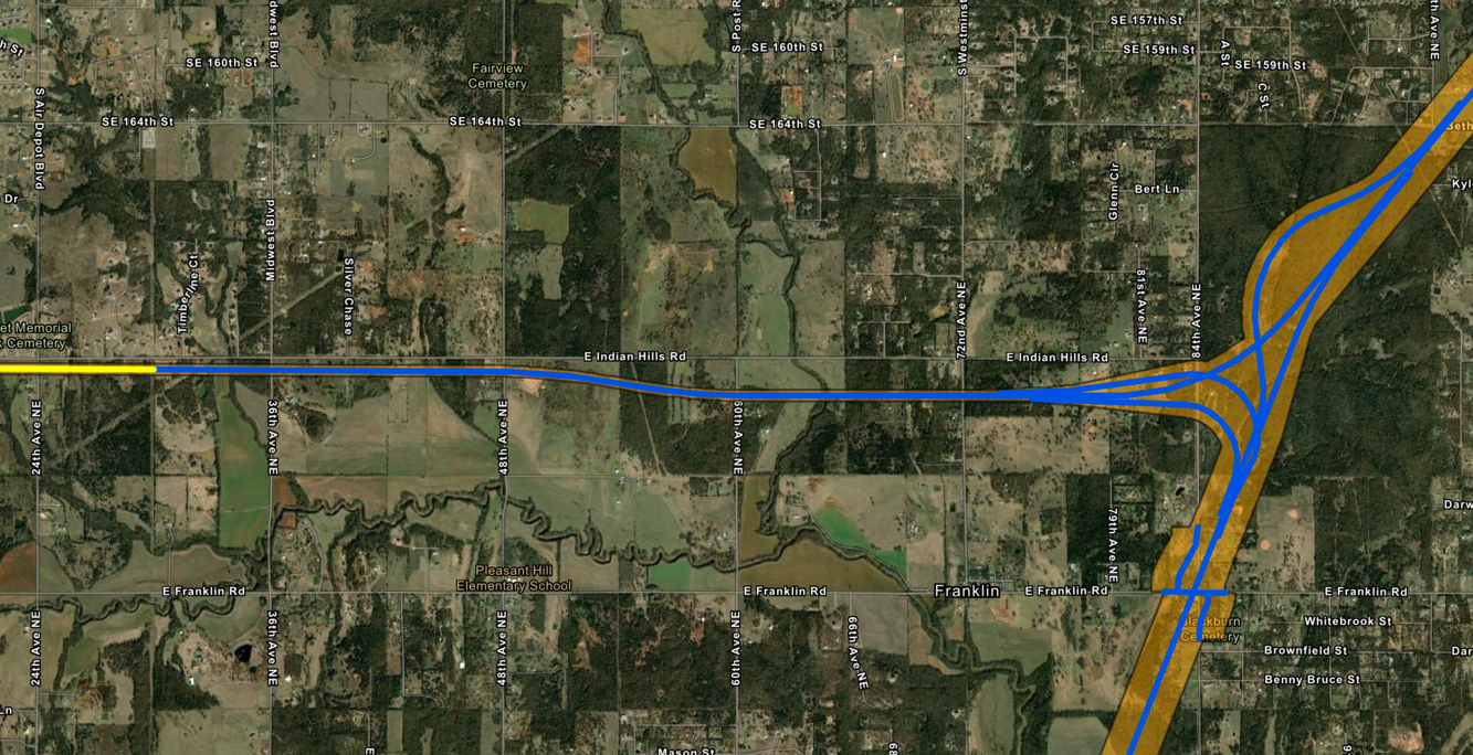 OTA Access East-West Connector, South Extension preliminary design maps ...