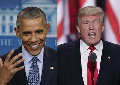 Obama and Trump