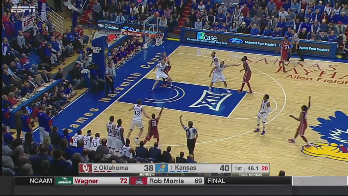 Oklahoma Basketball Highlights From The First Half Of Ou Vs Kansas Sports Oudaily Com