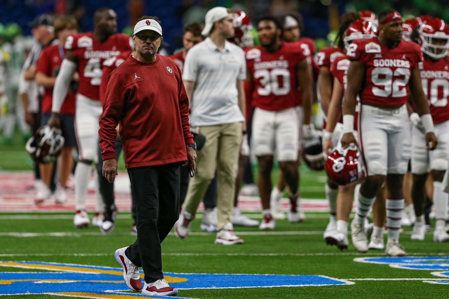 OU football What Bob Stoops, Caleb Williams, Kennedy Brooks, Drake