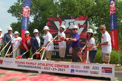 Trae Young, Norman Mayor Breea Clark and AD HOC Committee