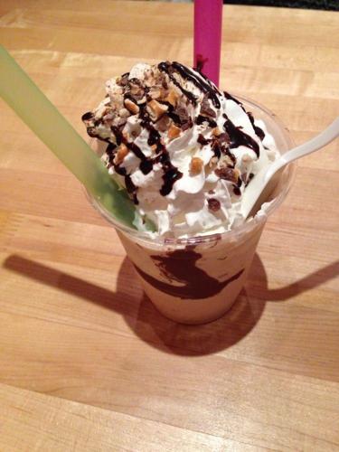 Nutella & Chocolate Pretzel milkshake from Hopdoddy