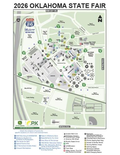 Oklahoma State Fair Map 2026