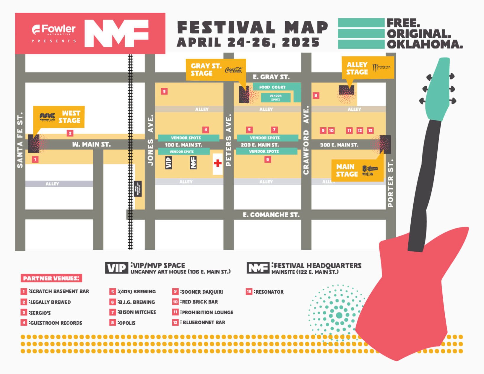 Norman Music Festival Map 2025