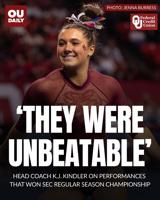 ‘They were unbeatable’: OU women’s gymnastics head coach K.J. Kindler on team’s performance