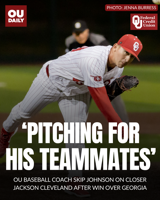 OU baseball head coach Skip Johnson on closer Jackson Cleveland