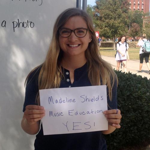 Madeline Shields, music education freshman