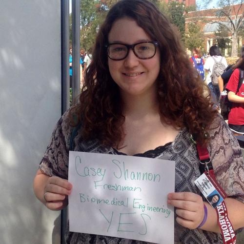 Casey Shannon, biomedical engineering freshman