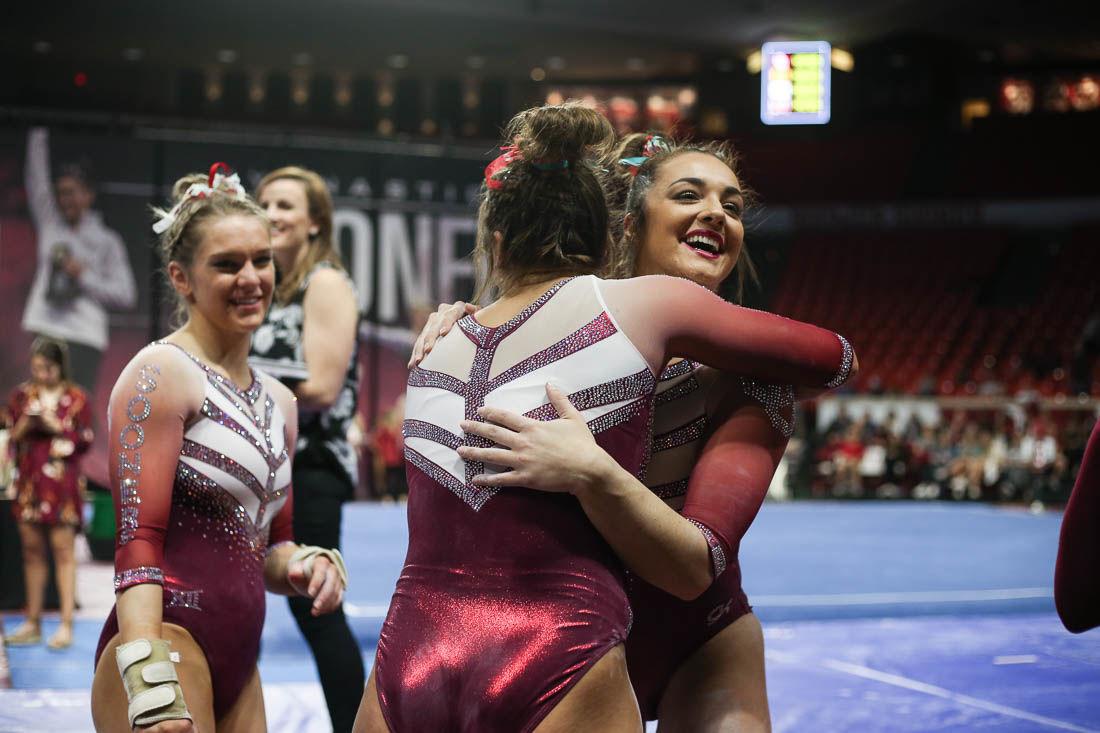 Oklahoma women's gymnastics Sooners win seventh straight Big 12 title Sports