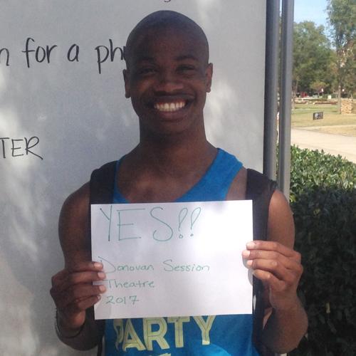 Donovan Session, theatre sophomore