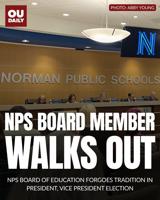 NPS Board of Education member walks out of meeting following president, vice president election