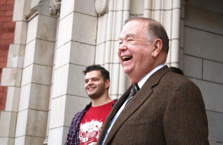 Boren laughing